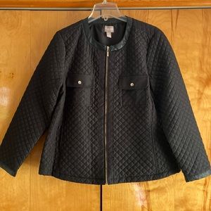 Chico’s Black Quilted Jacket